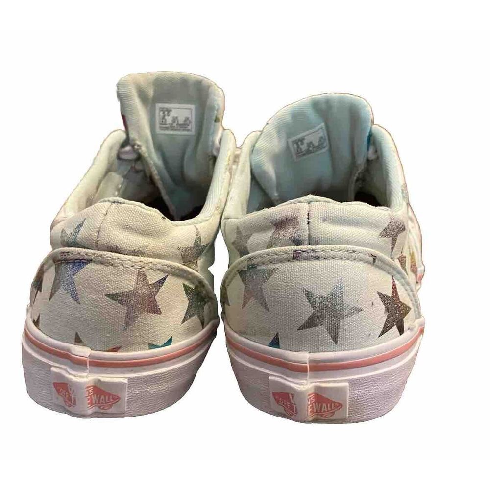Vans Missy Low Top Shoes Multicolor‎ Stars Size 5 Slightly stained - Picture 3 of 6